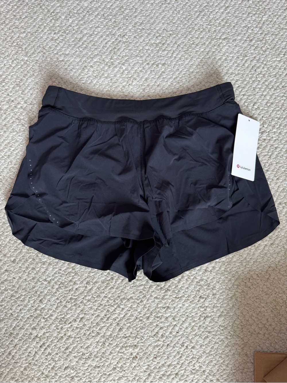 lululemon athletica Women's Black Athletic Running Shorts